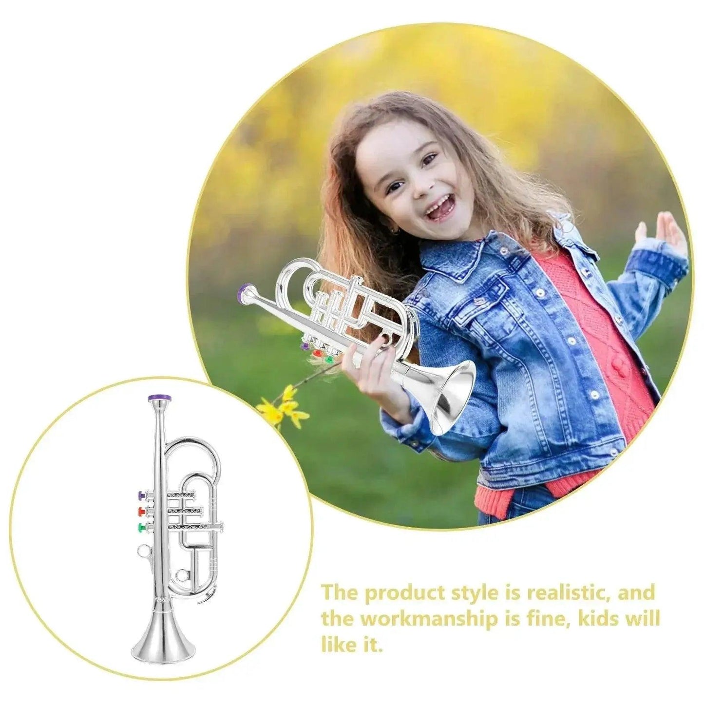  Classical Clarinet Trumpet Saxophone Imitation Musical Instrument Toys for Boys and Girls Early Education Learning Tool for Kids Children -  ToylandEU™