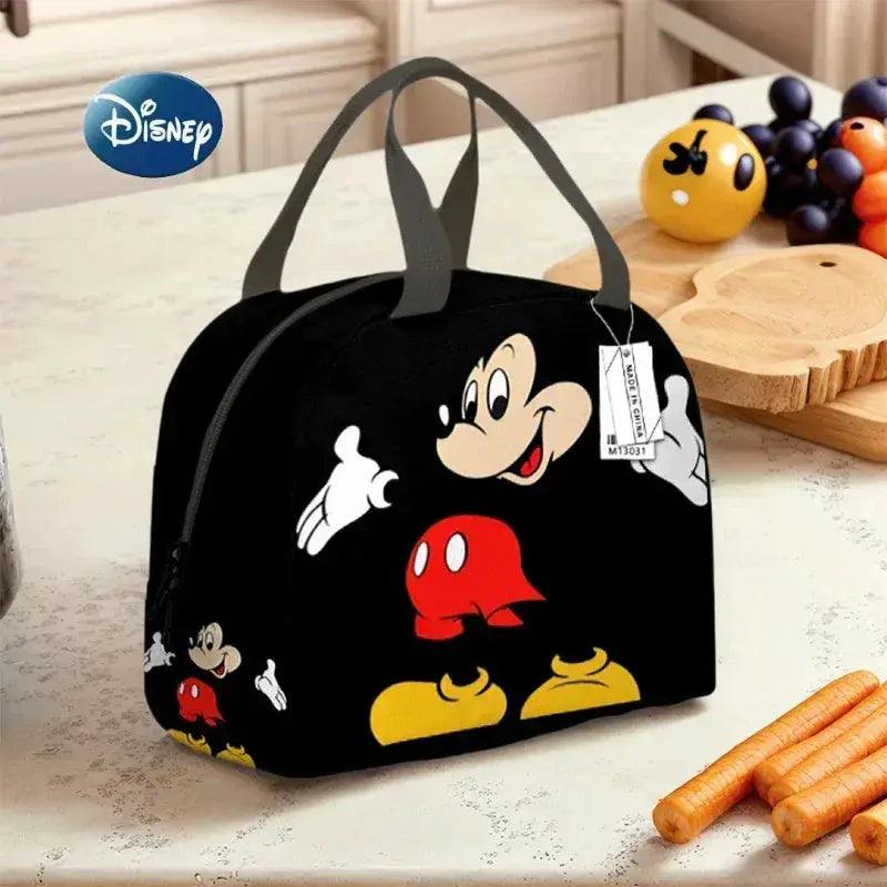  Disney Large Capacity Insulated Lunch Bag Mickey Print Picnic Bag Aluminum Foil Student Handbag -  ToylandEU™
