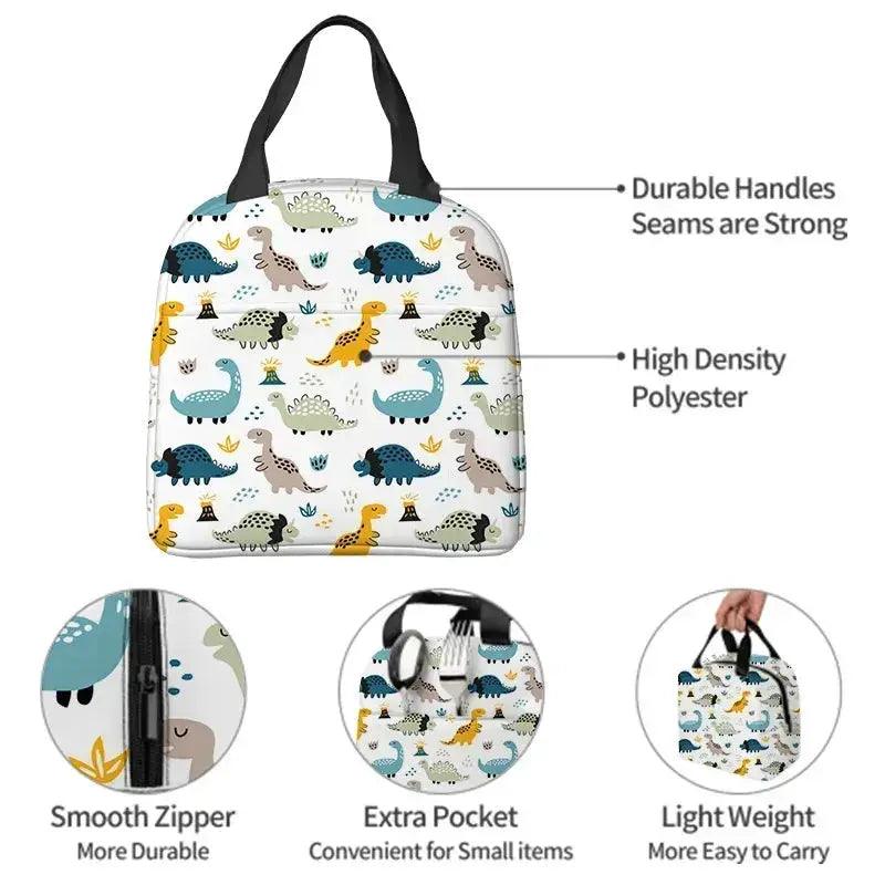  Disney Large Capacity Insulated Lunch Bag Mickey Print Picnic Bag Aluminum Foil Student Handbag -  ToylandEU™