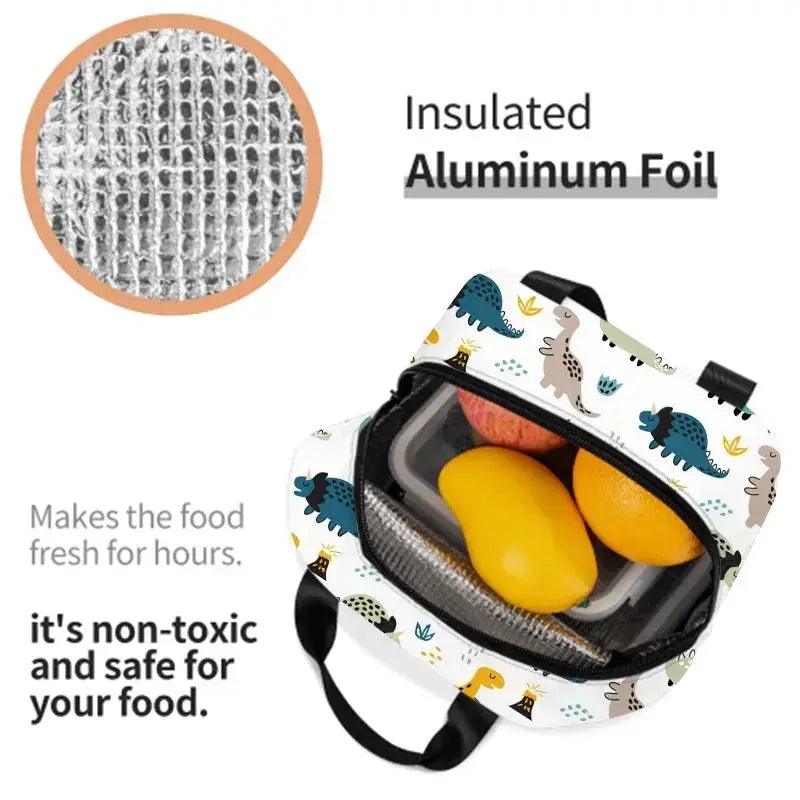  Disney Large Capacity Insulated Lunch Bag Mickey Print Picnic Bag Aluminum Foil Student Handbag -  ToylandEU™