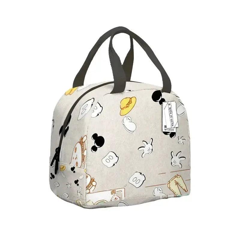  Disney Large Capacity Insulated Lunch Bag Mickey Print Picnic Bag Aluminum Foil Student Handbag -  ToylandEU™