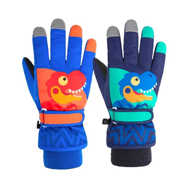Insulated Winter Gloves Waterproof Coral Fleece For Kids - ToylandEU