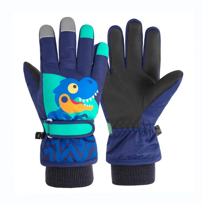 Insulated Winter Gloves Waterproof Coral Fleece For Kids - ToylandEU