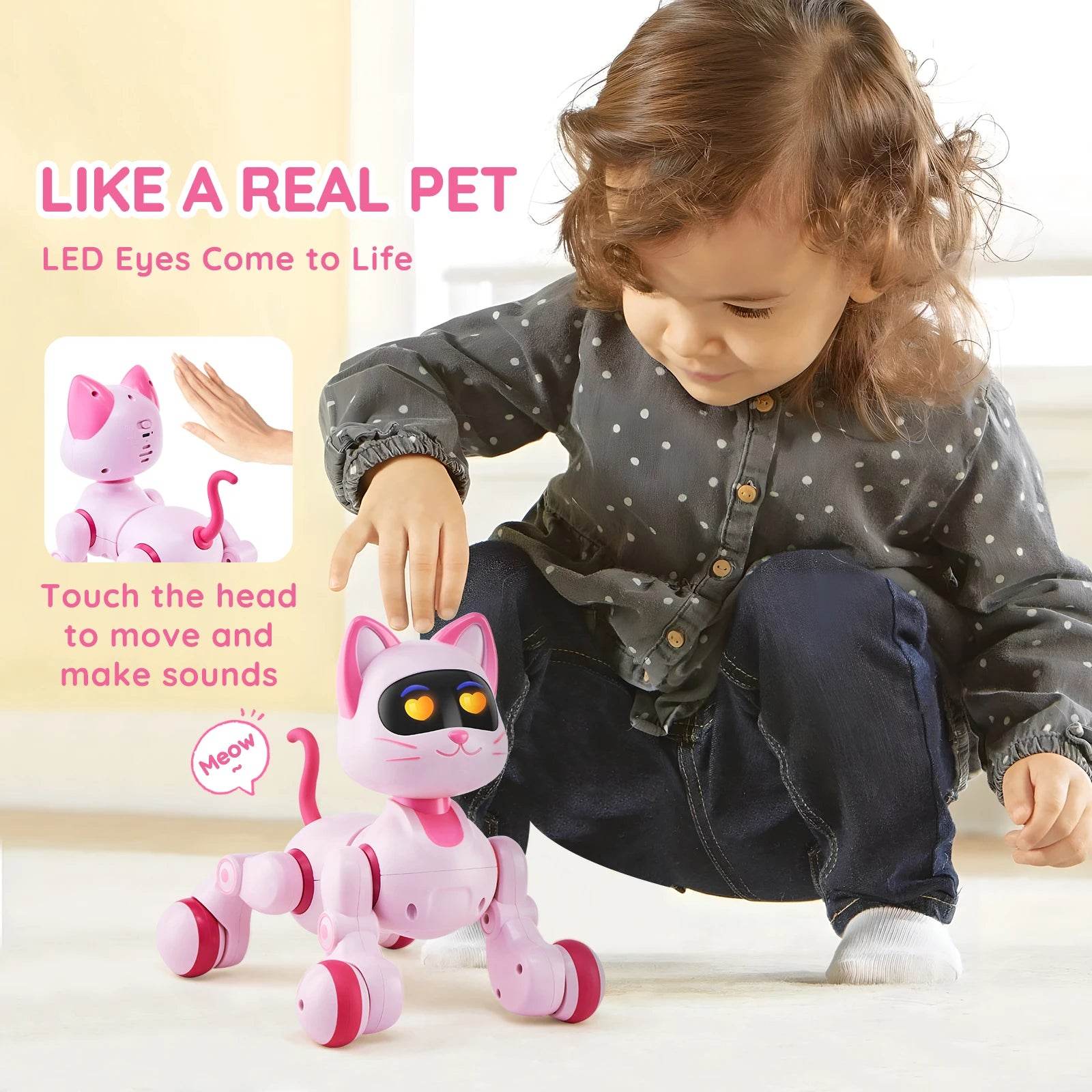Intelligent Remote Control Robot Cat Toy Touch Sense Kids - ToylandEU