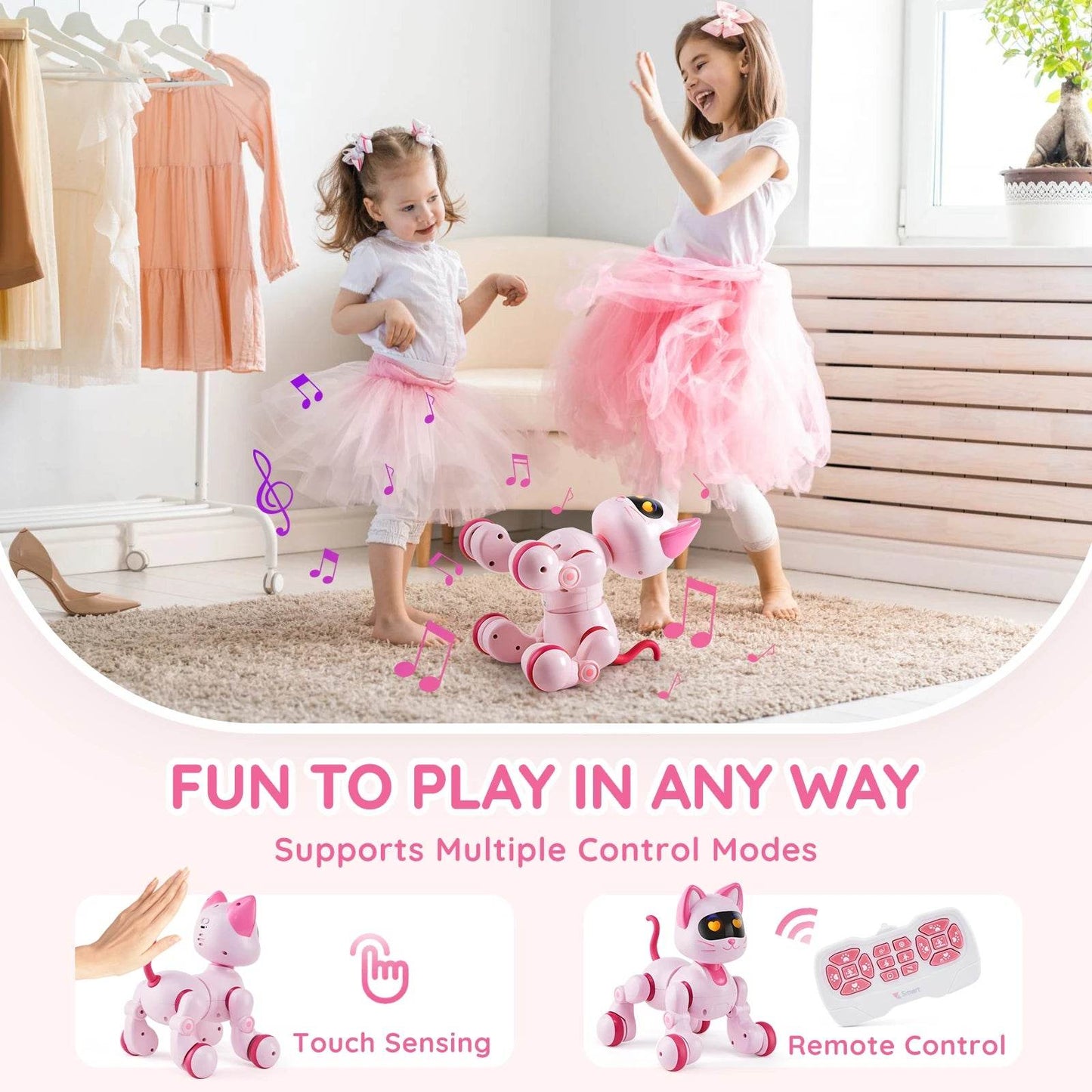 Intelligent Remote Control Robot Cat Toy Touch Sense Kids - ToylandEU