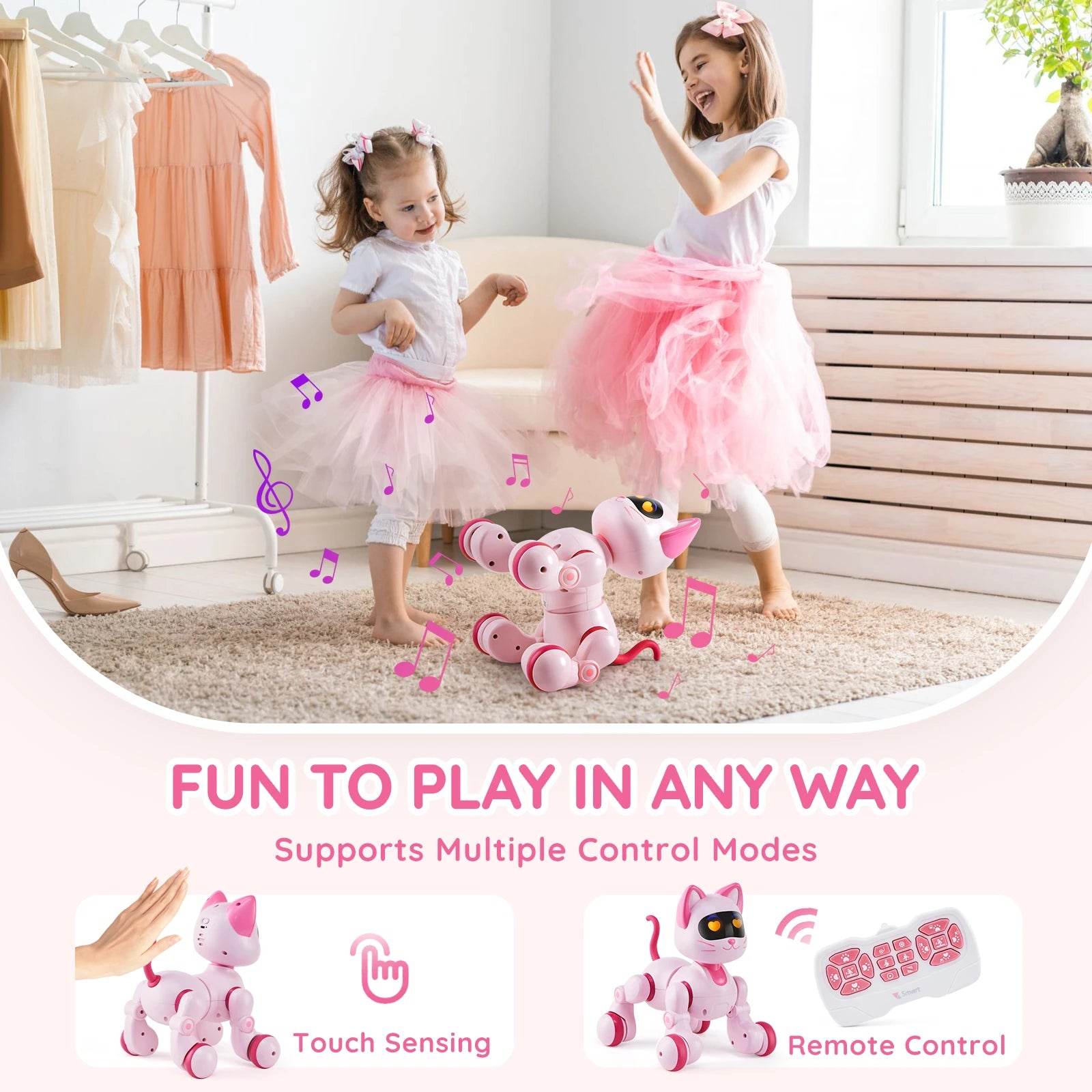 Intelligent Remote Control Robot Cat Toy Touch Sense Kids - ToylandEU