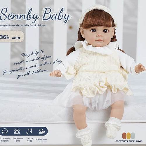 Interactive 14-Inch Reborn Doll with Voice & Stylish Fashion Costume - ToylandEU