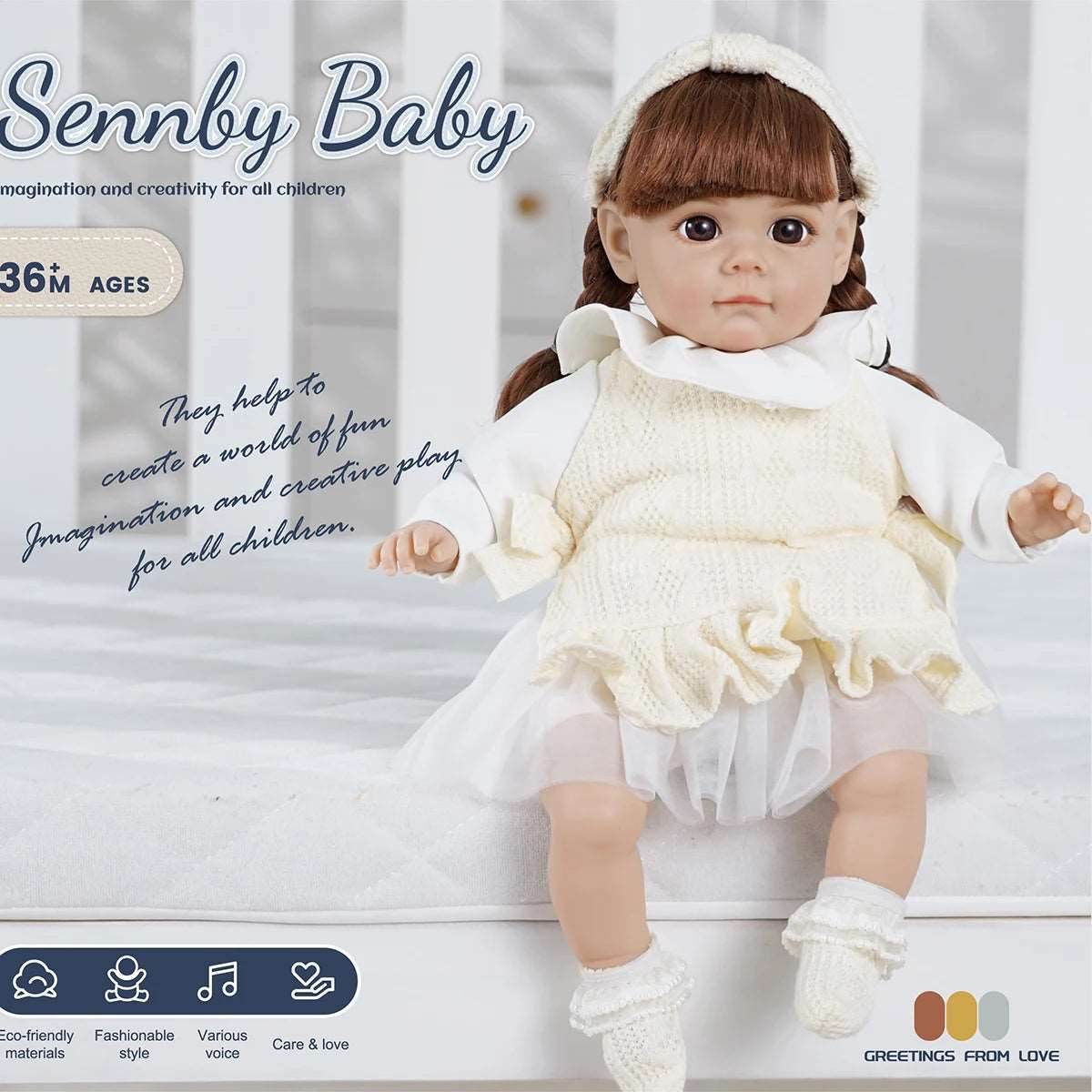 Interactive 14-Inch Reborn Doll with Voice & Stylish Fashion Costume - ToylandEU