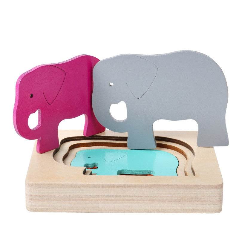 Interactive 3D Animal Puzzle for Kids - Fun Wooden Learning Toy - ToylandEU