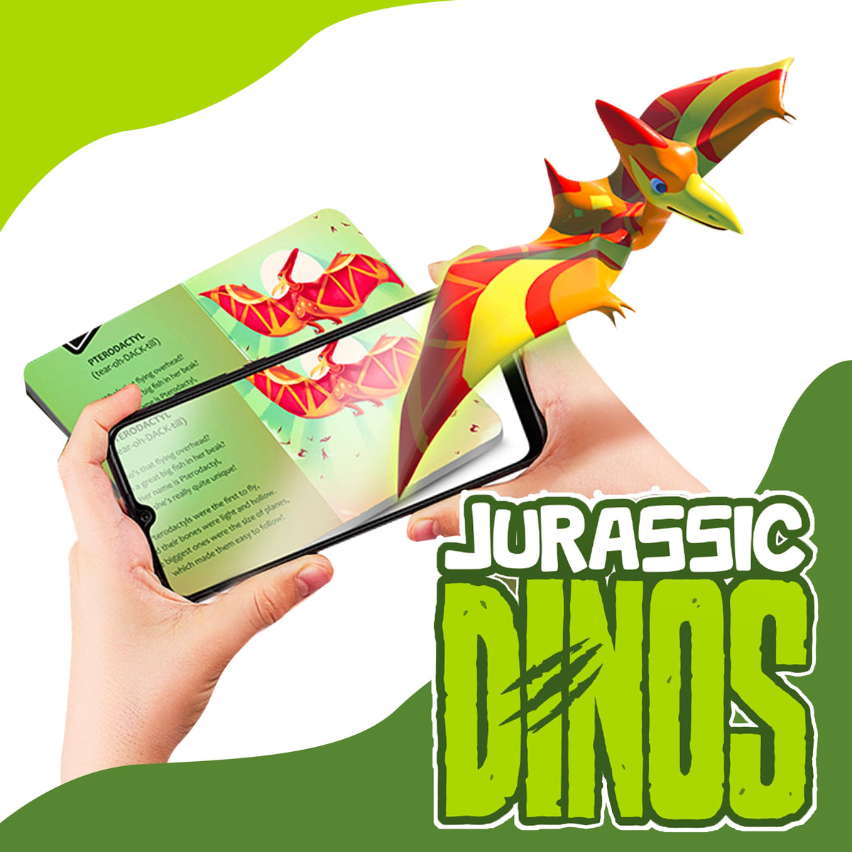 Interactive AR Dinosaur Book | 3D Educational | Toylandeu™