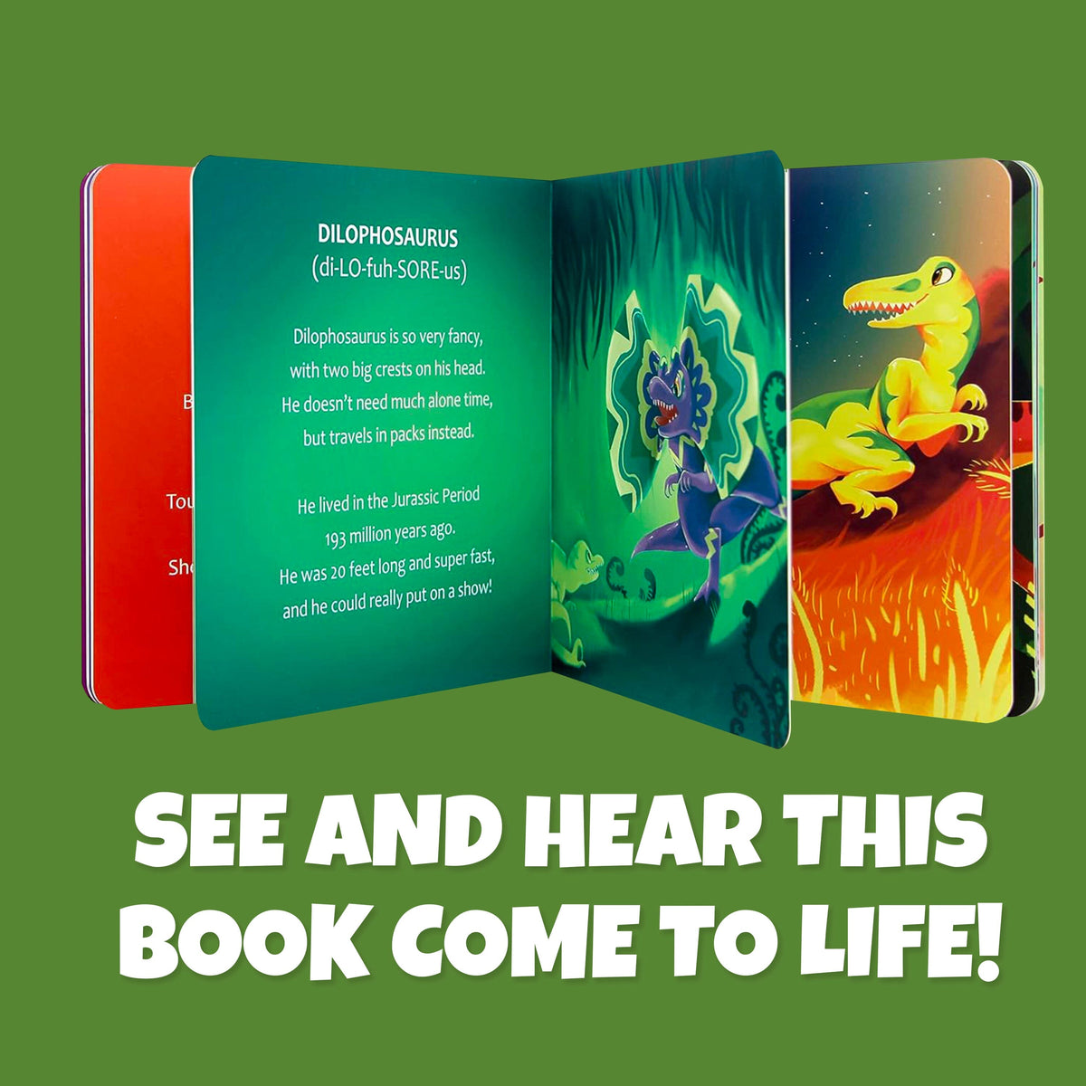 Interactive AR Dinosaur Book | 3D Educational | Toylandeu™