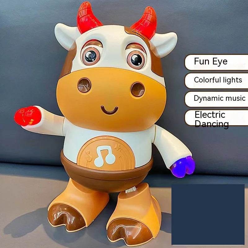 Interactive Baby Electronic Cow Toy with Music and LED Lights for Preschool Learning Fun - ToylandEU