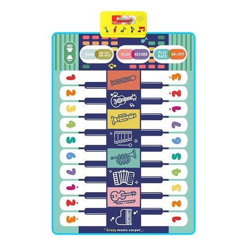 Interactive Baby Piano & Dance Mat with Double Row Keyboard Fun - ToylandEU