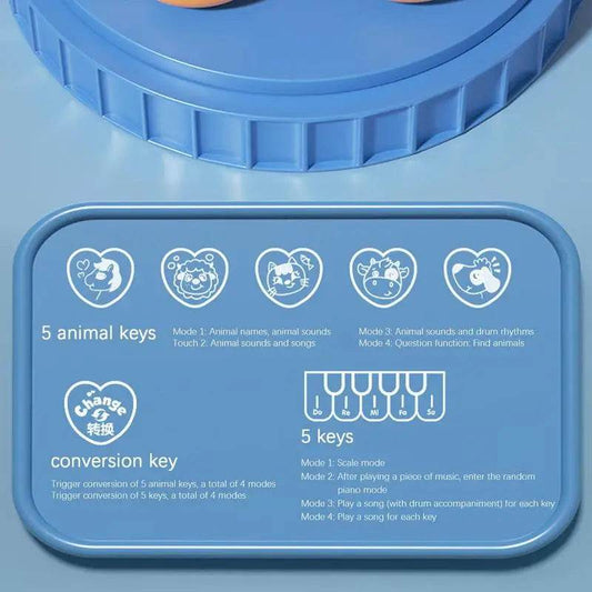 Interactive Baby Tiger Piano with Flashing Lights and Educational Fun - ToylandEU