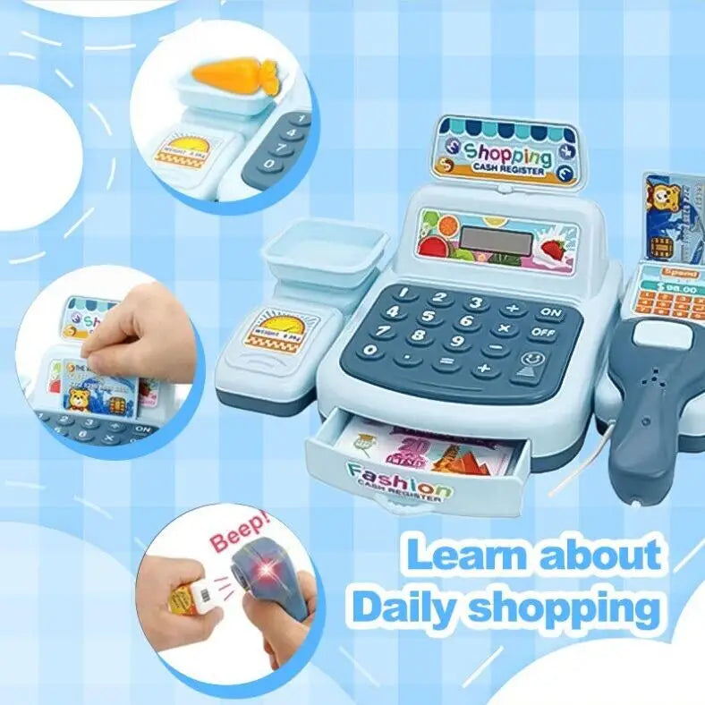 Interactive Cash Register Toy For Kids With Lighting And Sound Effects Perfect Gift For Boys And Girls - ToylandEU