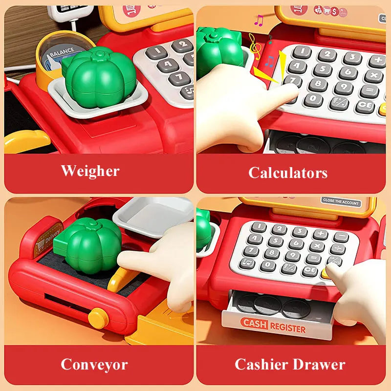 Interactive Cash Register Toy With Intelligent Recognition Scanner Microphone And Credit Card Reader For Ages 3 To 12 - ToylandEU