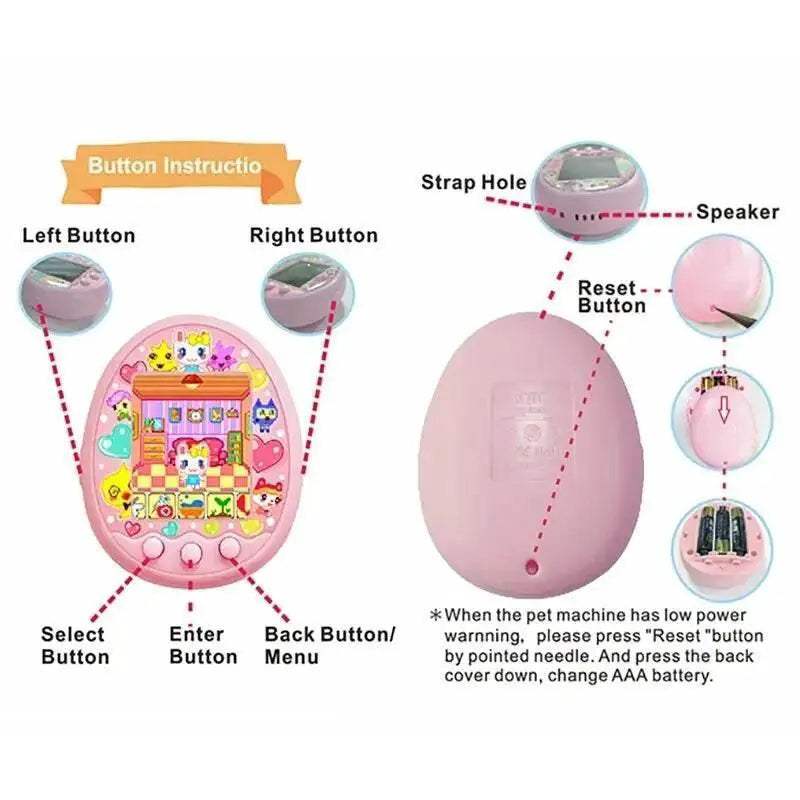 Interactive Color Screen Tamagotchi Virtual Pet Game for Kids Ages 6 to 14 - ToylandEU