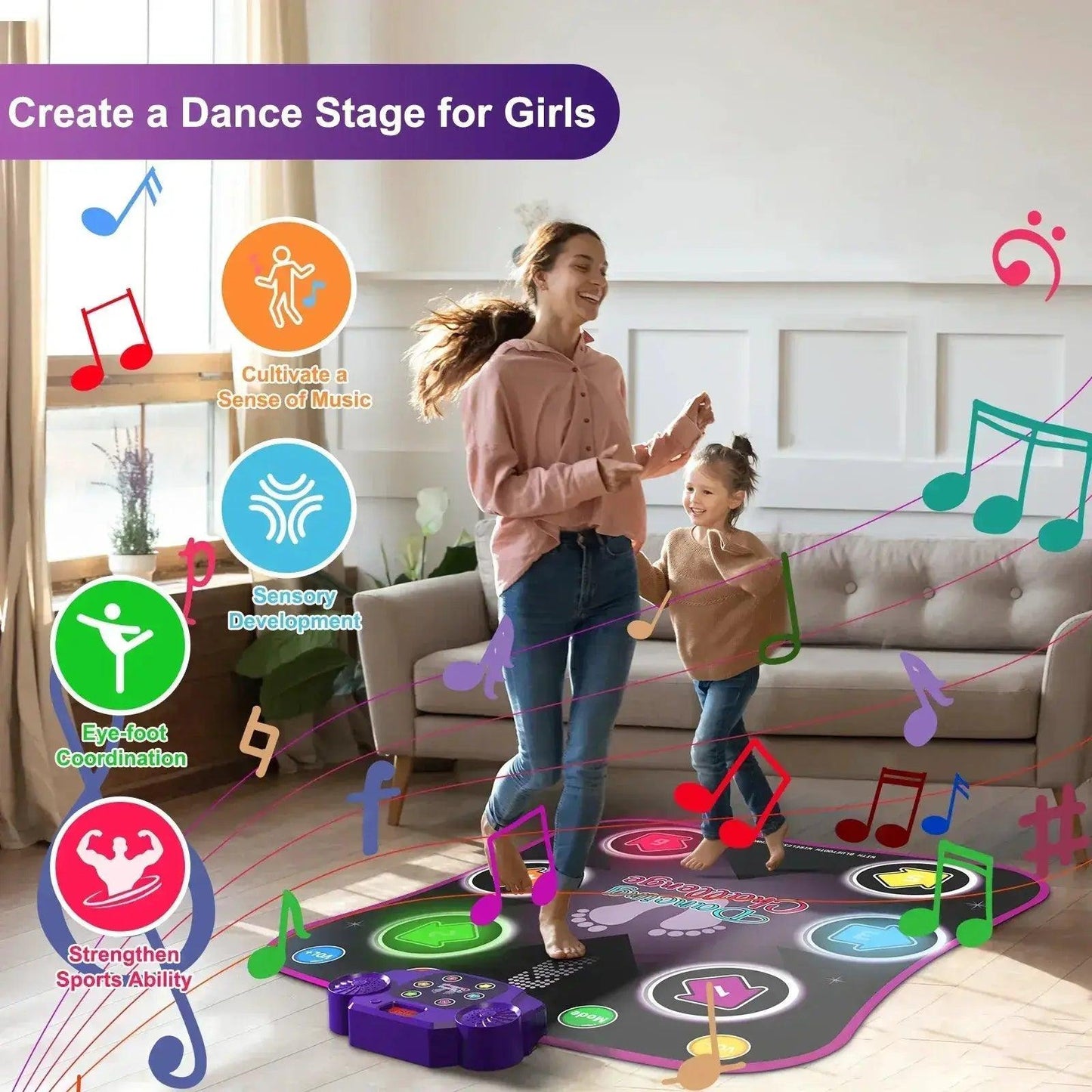  Interactive Dance Pad Light Up For Kids Modes -  ToylandEU™
