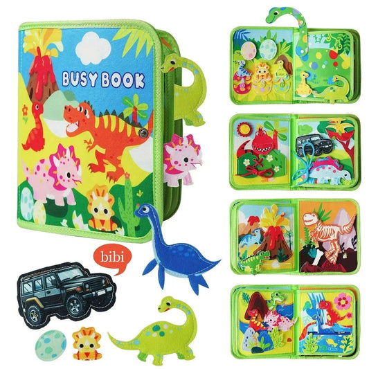  Interactive Dinosaur Busy Book Montessori Toy -  ToylandEU™