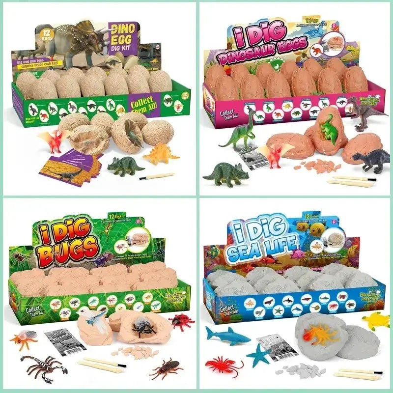 Interactive Dinosaur Egg Dig Kit Fossil Excavation - ToylandEU