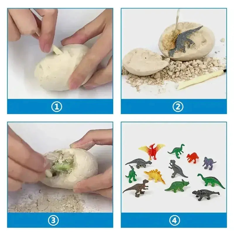 Interactive Dinosaur Egg Dig Kit Fossil Excavation - ToylandEU
