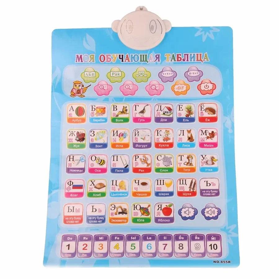 Interactive Edu Toy Russian Alphabet Music Poster For Kids - ToylandEU