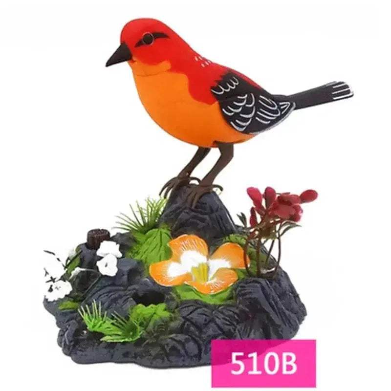 Interactive Electric Bird Toy with Sound Voice Control for Kids and Garden Decor - ToylandEU