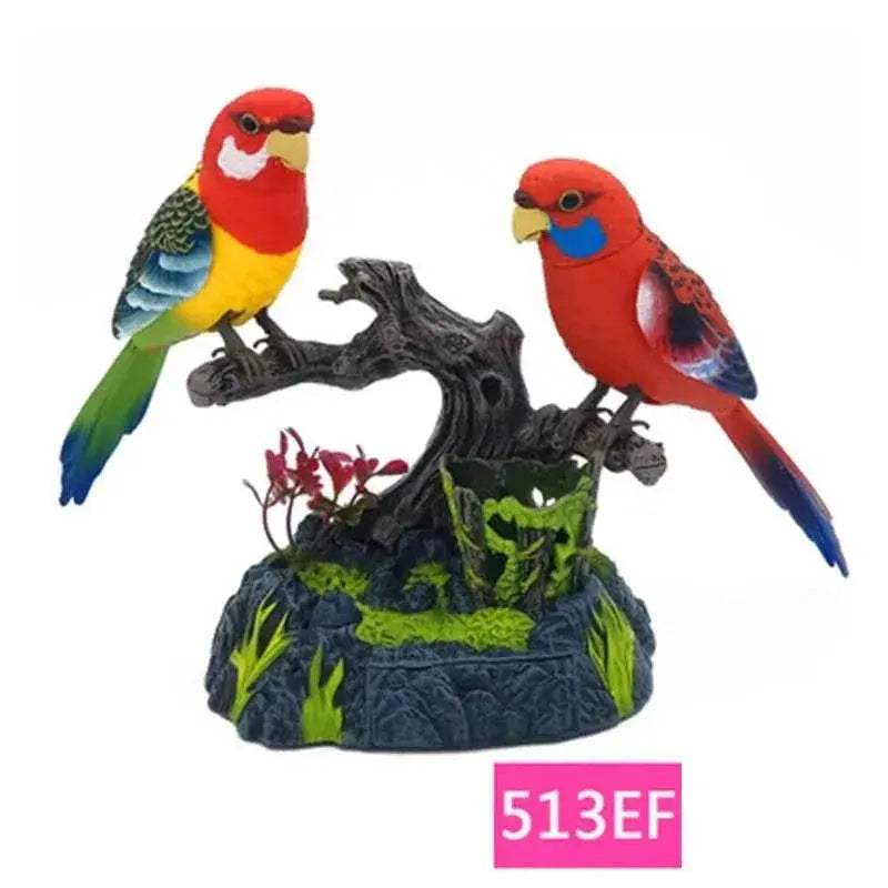 Interactive Electric Bird Toy with Sound Voice Control for Kids and Garden Decor - ToylandEU
