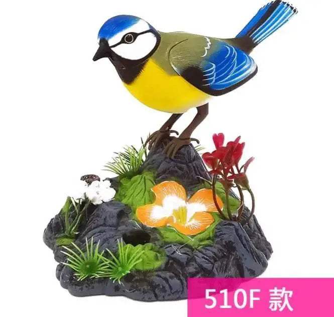 Interactive Electric Bird Toy with Sound Voice Control for Kids and Garden Decor - ToylandEU