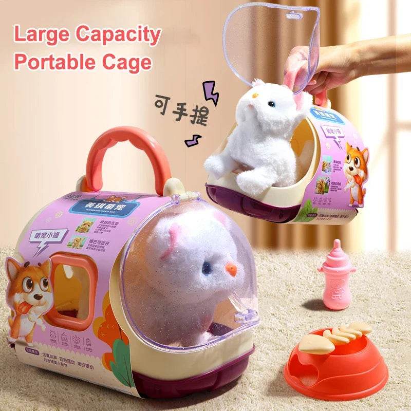 Interactive Electronic Plush Cat Toy Set with Sound and Flashing Features for Children and Pet Lovers - ToylandEU