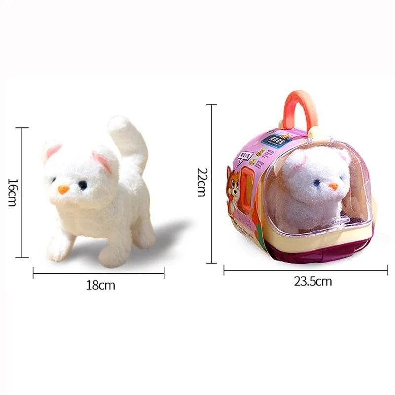 Interactive Electronic Plush Cat Toy Set with Sound and Flashing Features for Children and Pet Lovers - ToylandEU