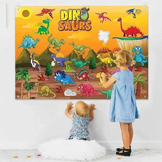 Interactive Felt Board Dinosaur Farm Set - Montessori Toyland EU -  ToylandEU™