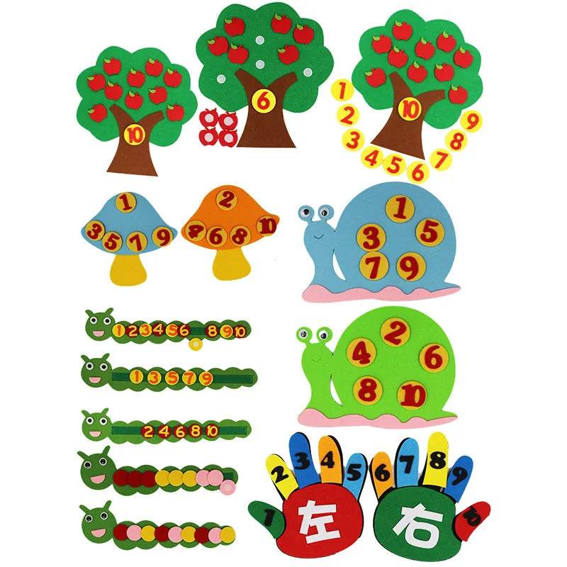 Interactive Felt Math Toy: Fun Digital Learning Aid for Kids 3+ - ToylandEU