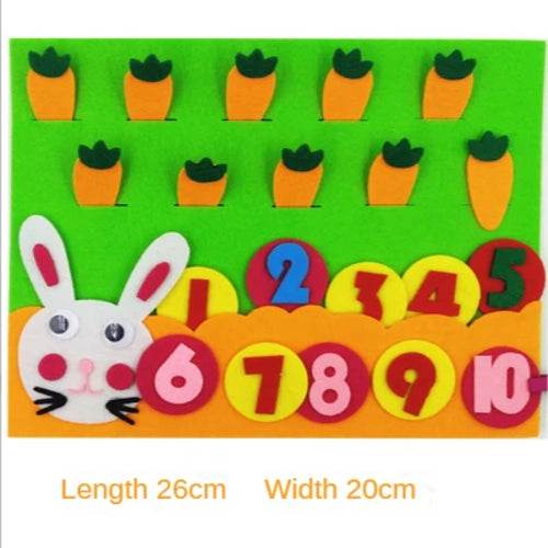 Interactive Felt Math Toy: Fun Digital Learning Aid for Kids 3+ - ToylandEU