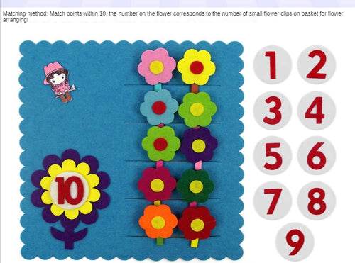 Interactive Felt Math Toy: Fun Digital Learning Aid for Kids 3+ - ToylandEU