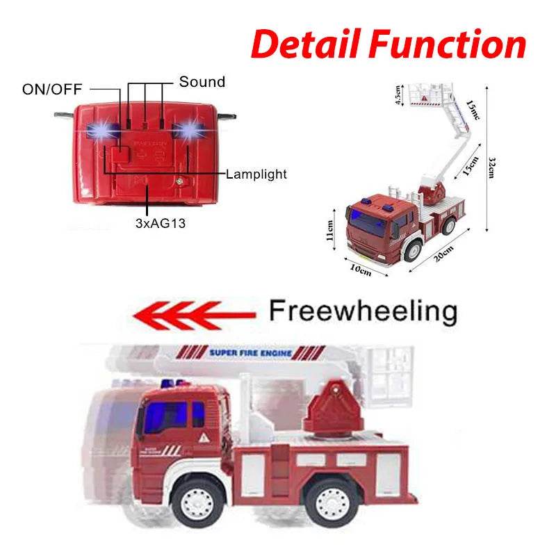 Interactive Fire Station Playset with Lights, Sounds & Action Figures - ToylandEU