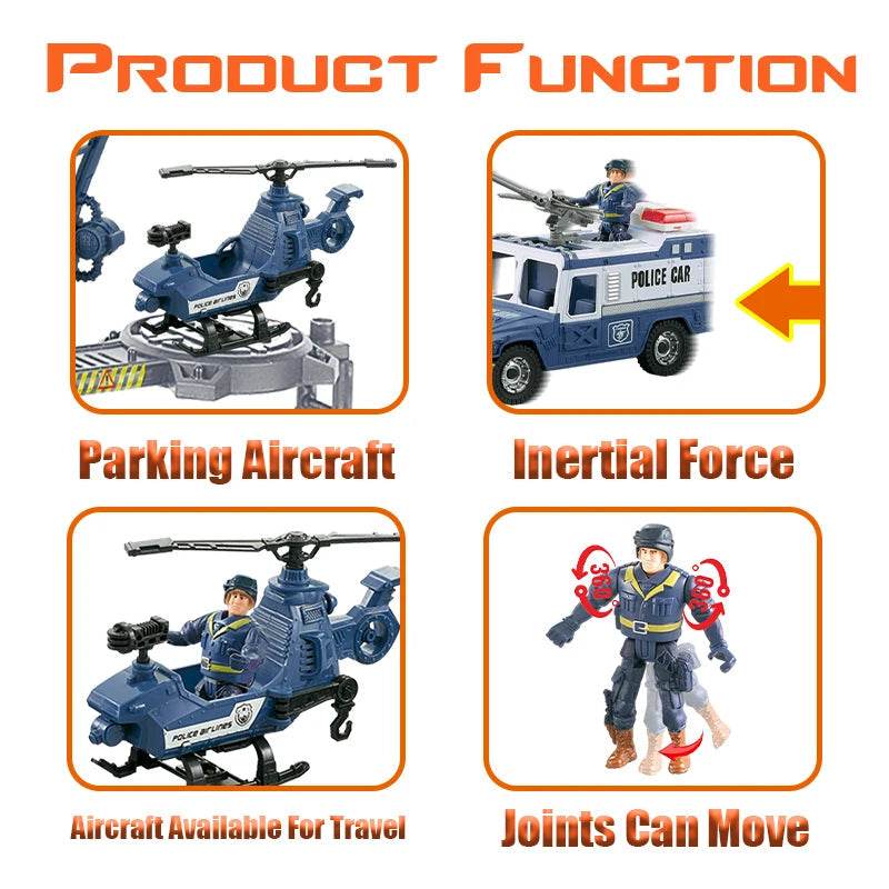 Interactive Fire Station Playset with Lights, Sounds & Action Figures - ToylandEU