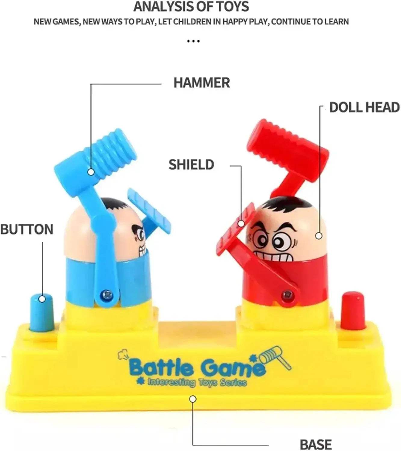 Interactive Hammer Battle Toy for Family Tabletop Game - ToylandEU