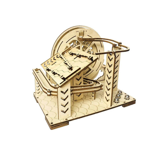 Interactive Hand-Cranked Wooden Marble Run 3D Puzzle by SIMKOOII - ToylandEU