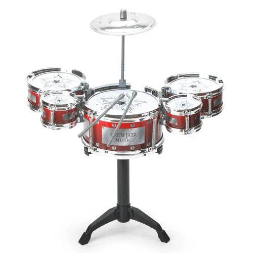 Conjunto de bateria de jazz interativo com 5 instrumentos - Brinquedo musical divertido para crianças - ToylandEU