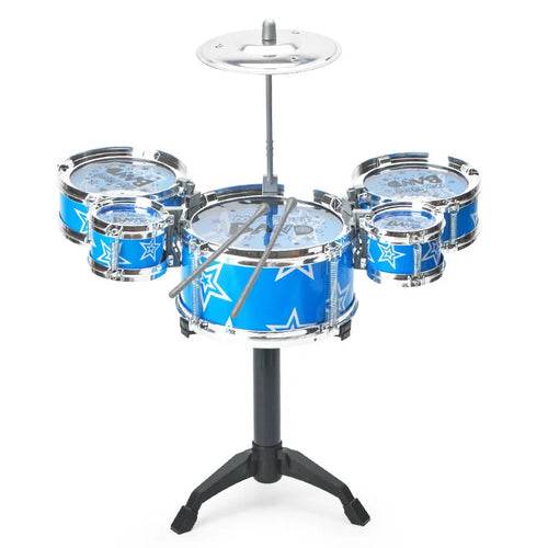 Conjunto de bateria de jazz interativo com 5 instrumentos - Brinquedo musical divertido para crianças - ToylandEU