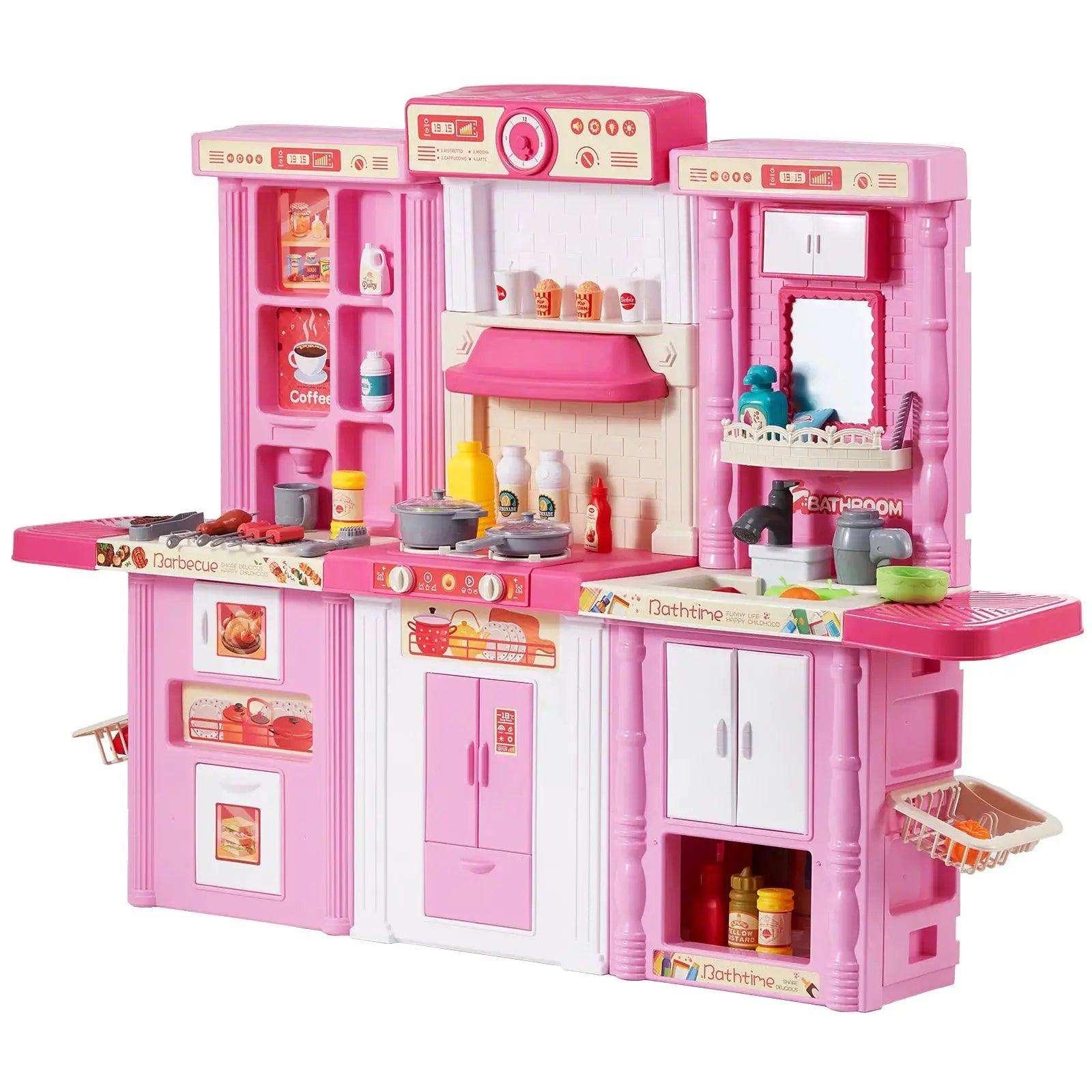  Interactive Kids Kitchen Playset With Sounds And Lights -  ToylandEU™