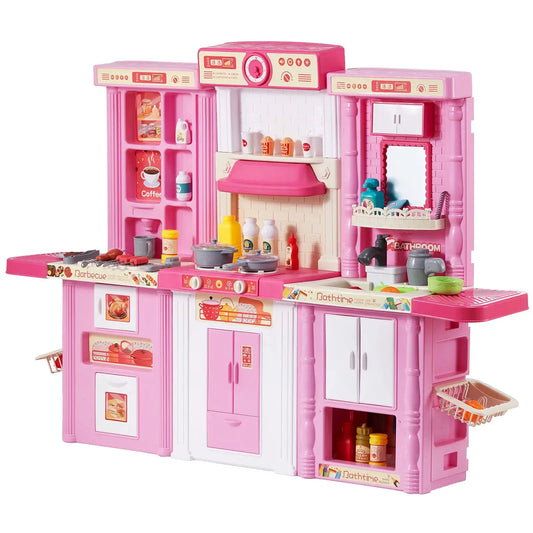  Interactive Kids Kitchen Playset With Sounds And Lights -  ToylandEU™