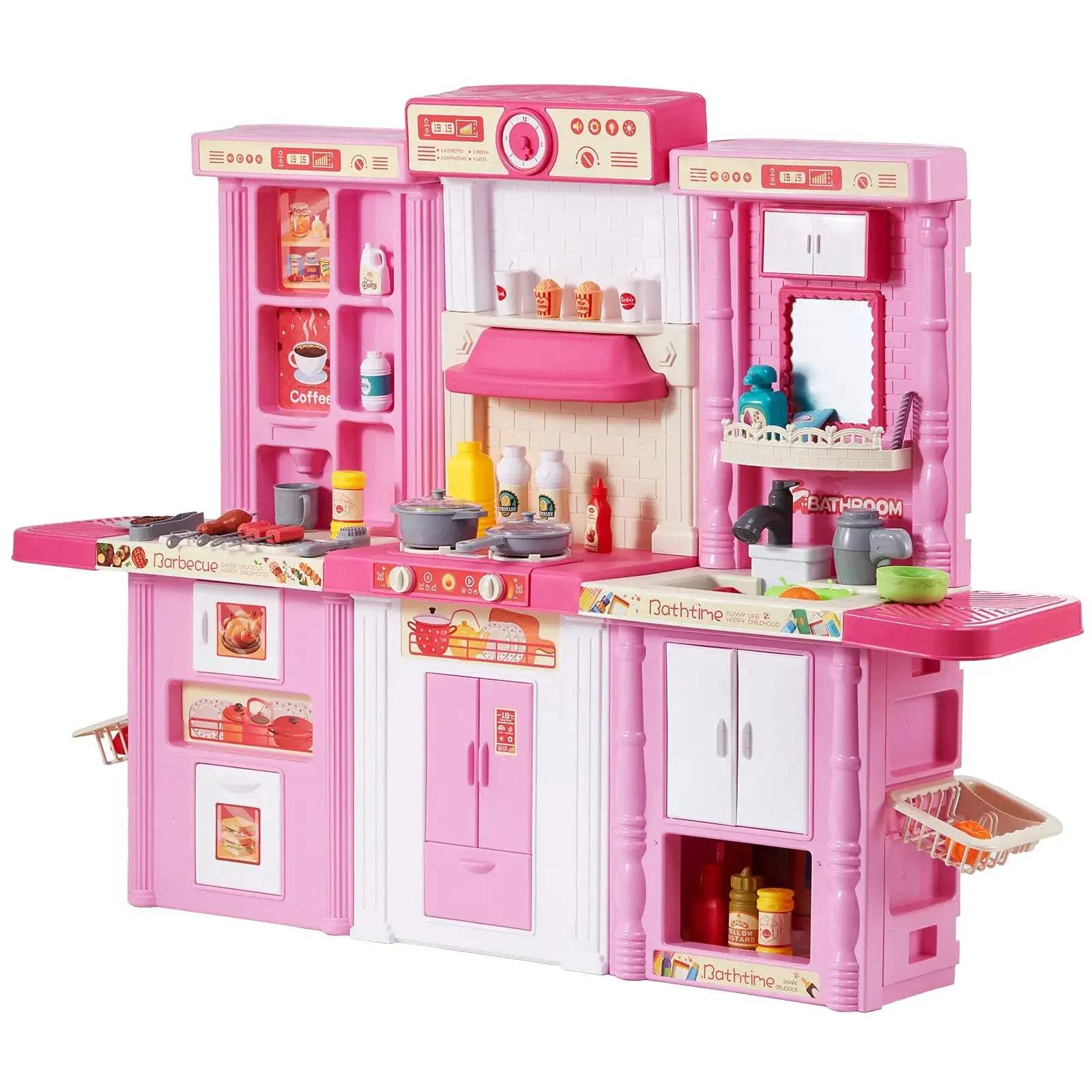  Interactive Kids Kitchen Playset With Sounds And Lights -  ToylandEU™