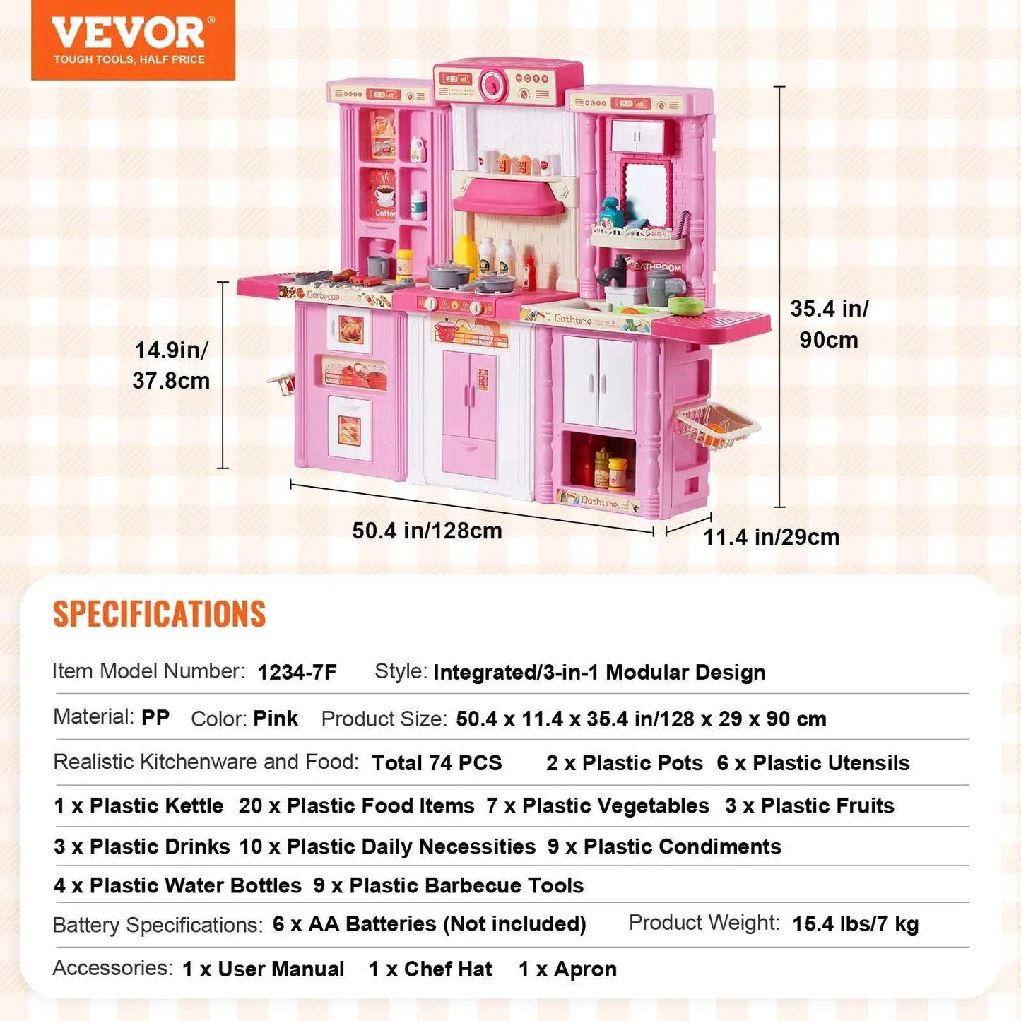  Interactive Kids Kitchen Playset With Sounds And Lights -  ToylandEU™