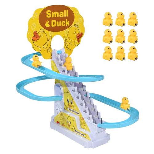 Interactive LED Climbing Ducks & Penguins Toy - Music & Lights Fun - ToylandEU