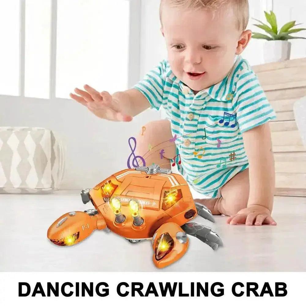  Interactive LED Crawling Crab Toy for Kids - Musical Walking Animal Model for Preschool Learning -  ToylandEU™