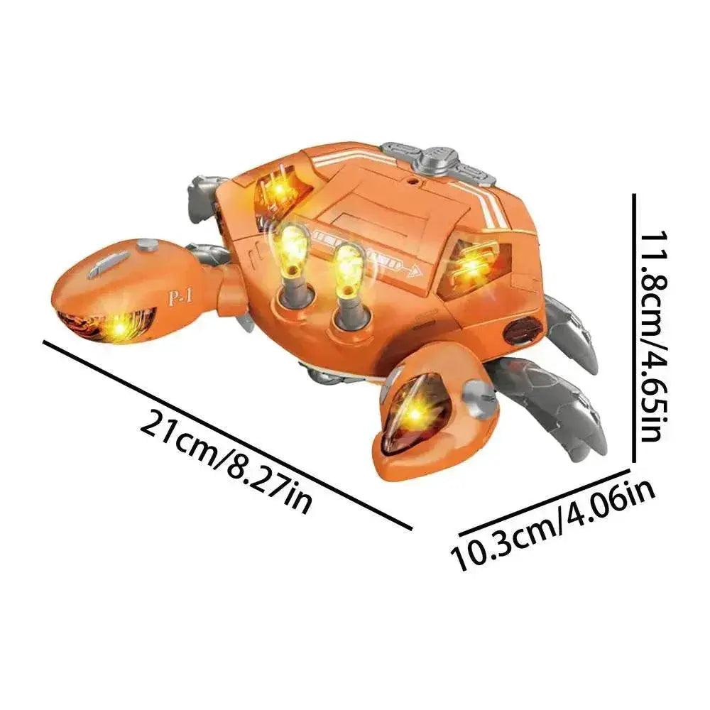  Interactive LED Crawling Crab Toy for Kids - Musical Walking Animal Model for Preschool Learning -  ToylandEU™