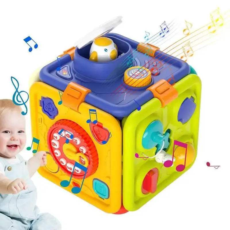  Interactive Montessori Sensory Cube With Music And Lights For Toddlers 14 Months And Up -  ToylandEU™