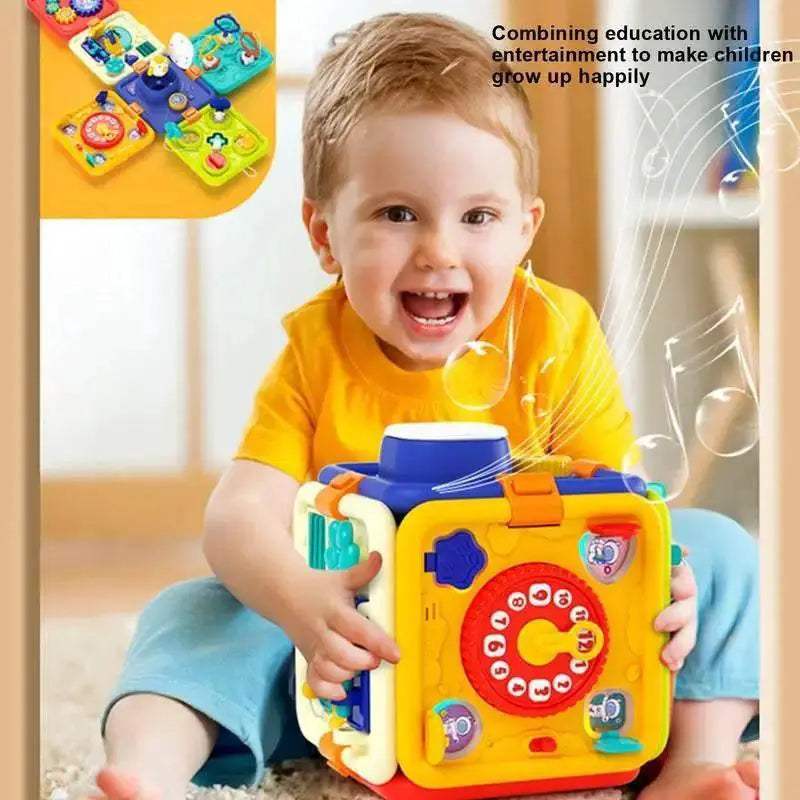  Interactive Montessori Sensory Cube With Music And Lights For Toddlers 14 Months And Up -  ToylandEU™